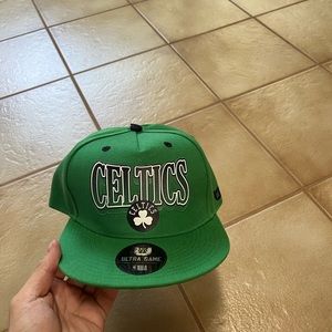 Brand New Boston Celtics Snap Back Flat Brim Hat